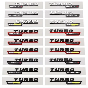 1 пара 3D ABS Черный Логотип Turbo AMG Turbo 4matic Эмблема Автомобиля Значок На Боковом Крыле Для Mercedes CLA 45x156 A45 AMG Наклейка Аксессуары