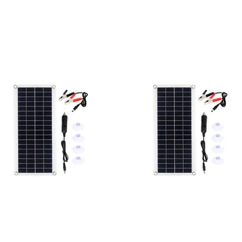 2X15 Вт Солнечная Панель 12-18 В Солнечная Батарея Солнечная Панель для Телефона RV Автомобиль MP3 PAD Зарядное Устройство Наружный Аккумулятор B