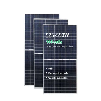 500 Вт 182 мм 144 ячейки 9BB половинные ячейки perc 550 Вт солнечная панель pannelli fotovoltaici