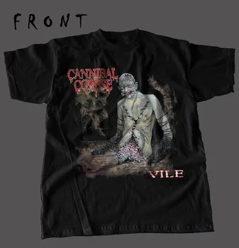 Cannibal Corpse Vile DTG Черная футболка унисекс в натуральную величину с коротким рукавом K3883