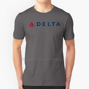 Delta Air Lines Одежда Унисекс 2023 Уличная одежда С логотипом Бренда, футболка С графическим рисунком