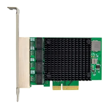 PCIE X4 2,5 Г Гигабитная Сетевая карта RTL8125B 4-Портовая Сетевая карта Ethernet Настольный Сервер Сетевая карта