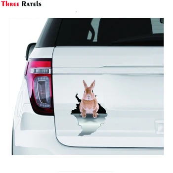 Three Ratels I724 Наклейки с милыми животными Bunny Rabbit Cony Для ноутбука, багажа, украшения для скейтборда, Виниловый материал Wat