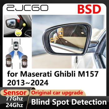 ZJCGO BSD Система Обнаружения Слепых зон При Смене полосы движения с помощью Системы Предупреждения о Парковке и вождении для Maserati Ghibli M157 2013 ~ 2024