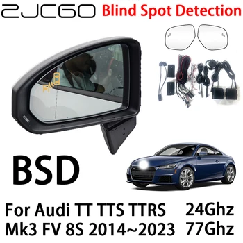 ZJCGO Автомобильная BSD Радарная Система Предупреждения Об Обнаружении Слепых Зон Предупреждение О Безопасности Вождения для Audi TT TTS TTRS Mk3 FV 8S 2014 ~ 2023