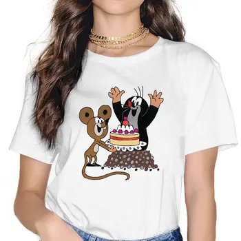 Аниме Krtek The Mole, футболка с пожеланием Дня рождения, женские футболки, унисекс, футболка Blusas для женщин