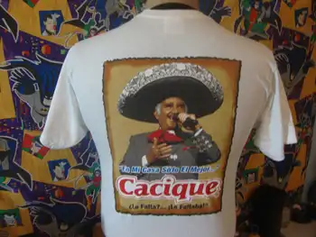 Винтажная футболка Vicente Fernandez Cacique 90-х, Размер M
