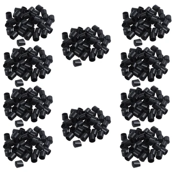 Горячие SV-Резиновые колпачки из 400 частей, черные резиновые трубки с круглыми концами 10 мм