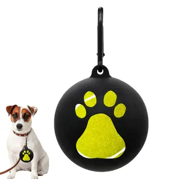 Держатель для собачьего мяча для ремня, Силиконовое оборудование для дрессировки собак, Удобные Инструменты для дрессировки собак, Ручная насадка для собак