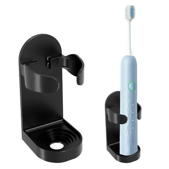 Держатель подставки для зубных щеток для ванных комнат общежития и душа, Настенный органайзер для зубных щеток для компактных аксессуаров для ванной комнаты