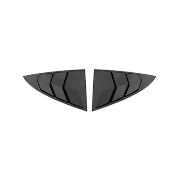 Для Tesla Model 3 Y Жалюзи с треугольными блестками сзади, детали для модификации экстерьера, ярко-черный, D