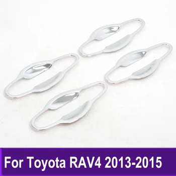 Для Toyota RAV4 RAV 4 2013 2014 2015 Хромированная боковая дверная ручка, Накладка на крышку чаши, Наклейка, Аксессуары