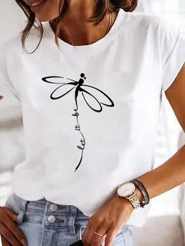 Женская футболка с графическим рисунком, женская футболка с надписью 