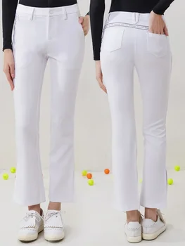 Женские брюки для гольфа Весенне-осенние брюки-клеш Женские брюки для похудения Женские брюки для гольфа с эластичным поясом