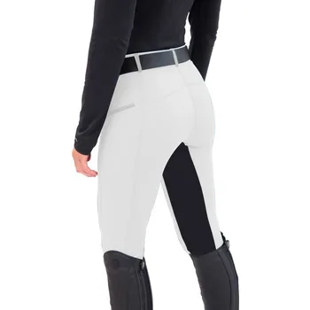 Женские модные повседневные брюки для верховой езды в стиле пэчворк с обтягивающей эластичной строчкой, подходящие по цвету, леггинсы для верховой езды