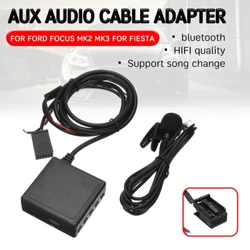 Кабель приемника Bluetooth Aux с USB, адаптер громкой связи микрофона Aux для Ford для Focus Mk2 MK3 для Fiesta