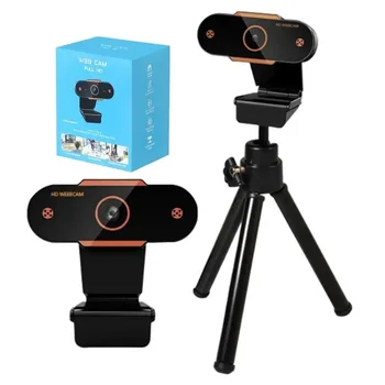 Камера Mini USB 1080P HD, регулируемая камера для ПК, Регулируемая веб-камера для ноутбука Для онлайн-занятий, видеоконференций и прямых трансляций.