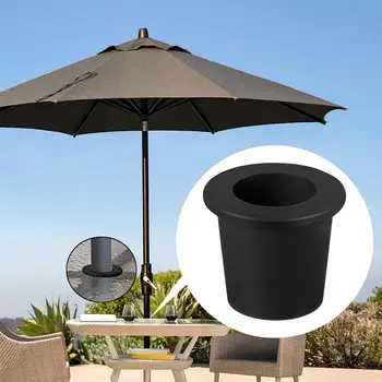 Кольцо с отверстием для настольного зонта для 1,5-дюймового зонта для бассейна, черный силиконовый конус для зонта
