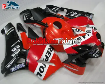 Комплект обтекателей для Honda CBR600RR F5 03 04 CBR 600RR F5 2003 2004 CBR600 RR Мотоцикл Красные Черные Обтекатели (Литье под давлением)