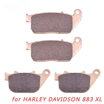 Комплект Передних И Задних Тормозных Колодок Мотоцикла Для HARLEY DAVIDSON 883 XL 883L Superlow XL883N Iron 1200 XL Sportster Custom 1200