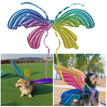Костюм Крыла Бабочки Кошки-Феи, Крыло Воздушного Шара для Притворной Игры Собаки