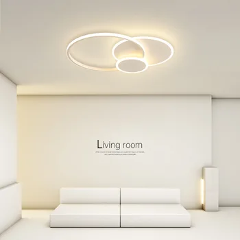 Креативный светодиодный потолочный светильник, простые современные светильники для гостиной, Круглые фары, Атмосферная бытовая лампа для столовой в скандинавском стиле