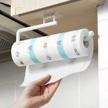 Кухонный держатель салфеток Подвесной держатель туалетной бумаги в рулоне Вешалка для полотенец Дверной крючок кухонного шкафа для ванной Комнаты Органайзер