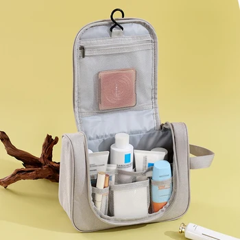 Модная сумка для хранения туалетных принадлежностей с подвесным крючком, прочный непромокаемый органайзер для косметики для деловых поездок