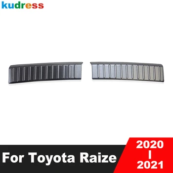 Накладка заднего бампера багажника для Toyota Raize 2020 2021 Внутренняя крышка багажника Автомобиля из нержавеющей стали, Защитная пластина на пороге, Защитные Аксессуары