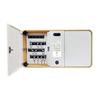 Настенный шкаф для ключей из стали с защитной электронной дверцей