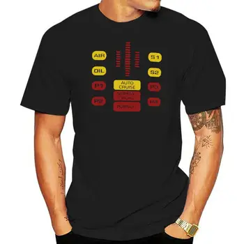 Новая популярная мужская черная футболка Knight Rider Kitt Control Panel, размер S-3Xl, футболка свободного размера