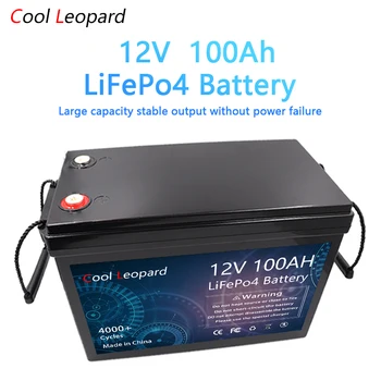 Новый аккумулятор LiFePO4 12V 100Ah Для Замены Большей части резервного источника питания Домашнего накопителя энергии 12V Литий-железо-фосфатный аккумулятор