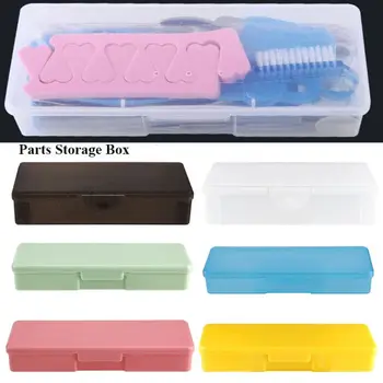Пластиковая коробка для хранения инструментов для ногтей, Прозрачная многофункциональная прямоугольная пылезащитная коробка, 7 стилей хранения ручек для ювелирных изделий
