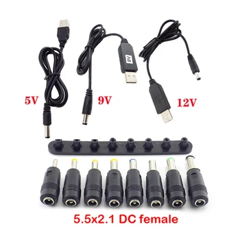Разъем постоянного тока 5,5x2,1 мм USB-кабель Зарядное устройство Адаптер питания наконечники Разъем для подключения зарядки планшетных ПК