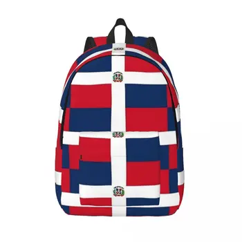 Рюкзак с флагом Доминиканской Республики для мужчин и женщин, Подростковый школьный рабочий рюкзак, сумка для ноутбука на плечо, уличная