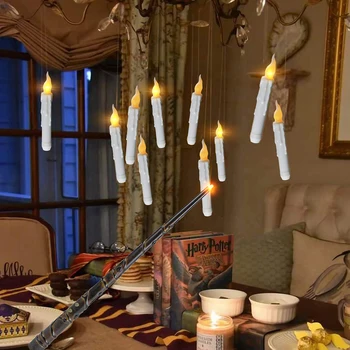 Светодиодная электронная свеча Волшебная палочка Свеча с дистанционным управлением Освещение свечи на длинном шесте Украшение вечеринки в честь Хэллоуина
