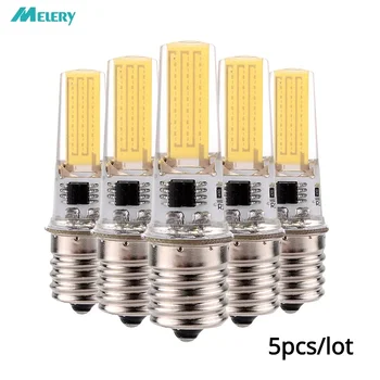 Светодиодные лампочки 220V Crystal Spotlight Lamp E17 Dimmable 5W Заменяют 50W 2508 COB 500lm Теплое Белое /Холодное Белое Украшение 5 шт.