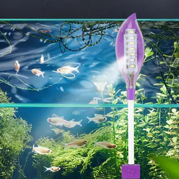 Светодиодный светильник для аквариума с черепахой, Портативный Светодиодный Светильник для аквариума с питанием от USB, с регулируемой на 360 ° гусиной шеей, Водонепроницаемый дизайн для Супер