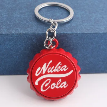 Серия игр Cola red Keychain personality Автомобильный Брелок Для Ключей Крышка Бутылки Брелок для Ключей для Женщин и Мужчин уникальные Рождественские подарки