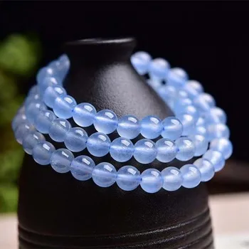 Синий Халцедон Многослойные Браслеты Для Женщин Подвески Jjewelry Изготовление Эффектных Модных Целебных Кристаллов