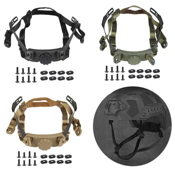 Система Внутренней Подвески Шлема Портативный Подбородочный Ремень Для Крепления Шлема Дышащая Защита Безопасности для Шлемов HL-31 HL-32