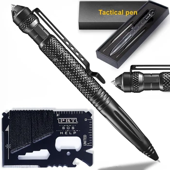 Тактическая ручка Инструмент для самообороны, выживания в кемпинге, Мультитул, Карточный нож Paracord, Многофункциональный Разбив Оконное стекло, военные инструменты