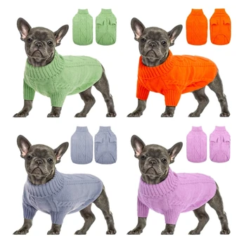 Теплый свитер для маленьких средних собак, ветрозащитный свитер для кошек, одежда для домашних животных на Рождество, свитер для прогулок на свежем воздухе, прямая поставка