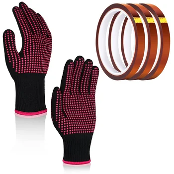 Термостойкие перчатки и 3 рулона термопресс-ленты 10 мм X 33 м 108 футов, термостойкие перчатки, термопленка для перчаток, Сублимационная лента