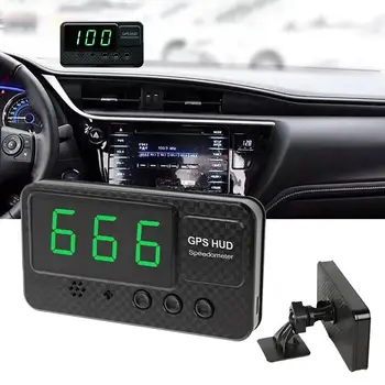 Универсальный автомобильный цифровой головной дисплей, GPS-сигнализация превышения скорости, Спидометр, Одометр