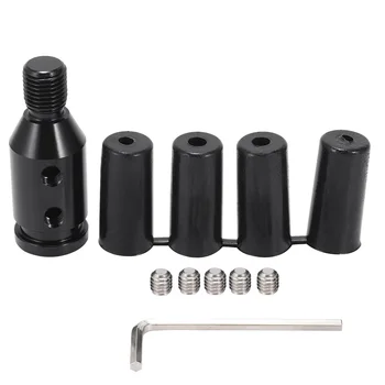 Универсальный алюминиевый адаптер для ручки переключения передач без резьбы, 12X1,25 мм, автомобильные аксессуары (черный)