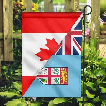 Флаг Алохаваи Флаг Канады с флагом Фиджи 3D Флаг с полной печатью Садовый флаг, висящий для украшения дома