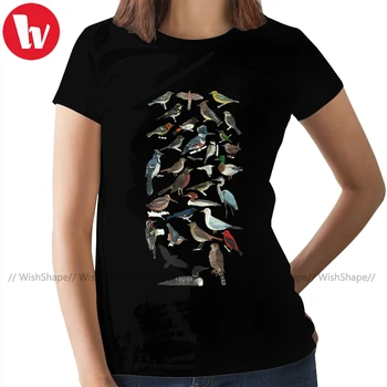 Футболка Heron, футболка Bird Fanatic, 100 хлопок, черная женская футболка с коротким рукавом Kawaii, женская футболка с круглым вырезом