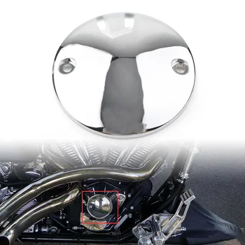 Хромированная крышка для точек опережения зажигания мотоцикла с 2 отверстиями для Harley Big Twin 1970-1999 Sportster XL883 XL1200 1971-up