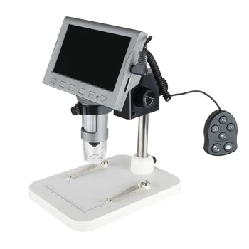 Цифровой микроскоп с 4,5-дюймовым ЖК-экраном 1000X HD с Wi-Fi и слотом для карт microSD, включая 8 светодиодов